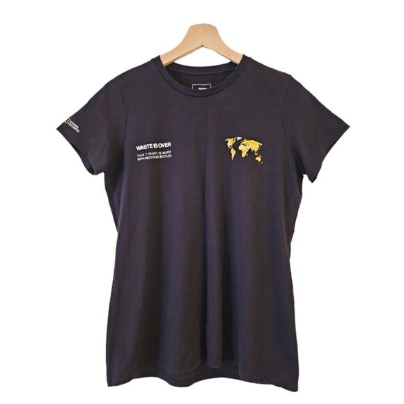 The North Face x National Geographic Waste Is Over Recycled T Shirt Womens Sz M - Picture 2 of 8